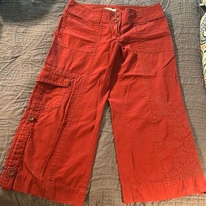 CAbi Cropped cargo-styled pants